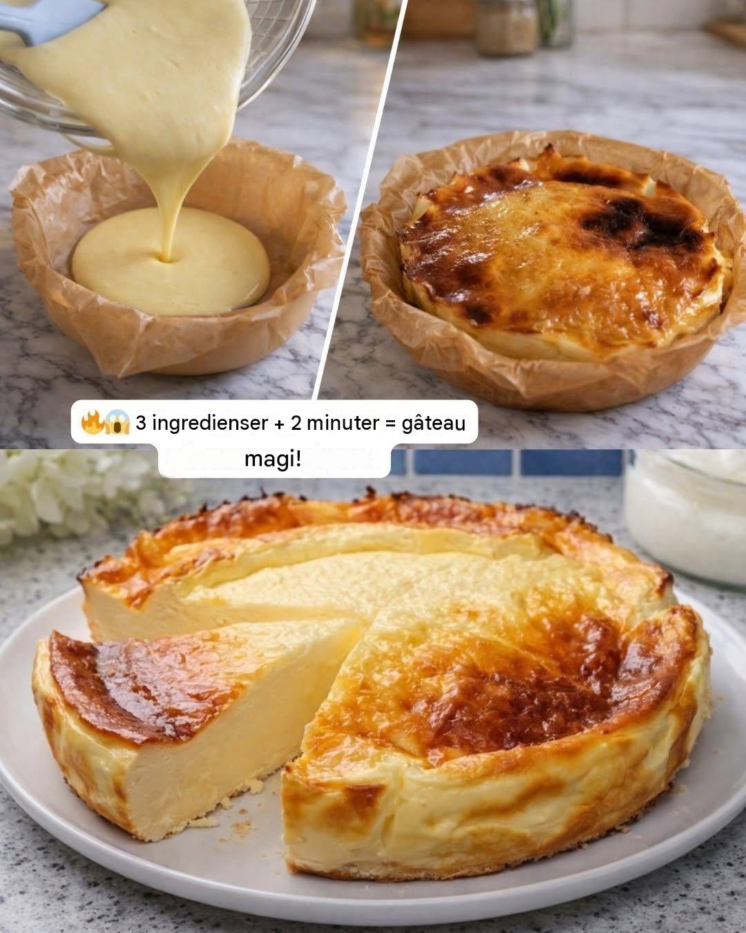 Yoghurtkaka med endast 3 ingredienser, inget mjöl och inget socker