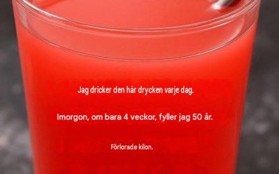 Avgiftande bantningsdryck (blåbär, citron, ingefära)