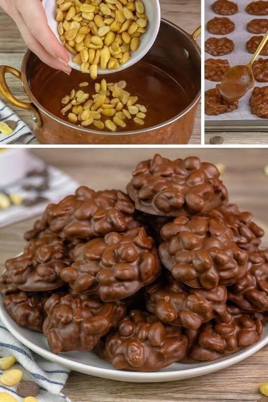 Jordnötssmör och chokladmacarons