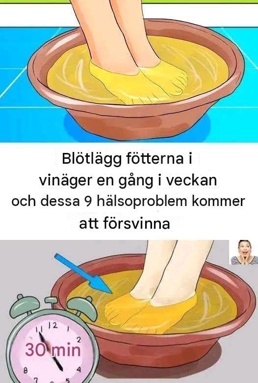 Blötlägg dina fötter i vinäger en gång i veckan och se dessa 9 hälsoproblem försvinna