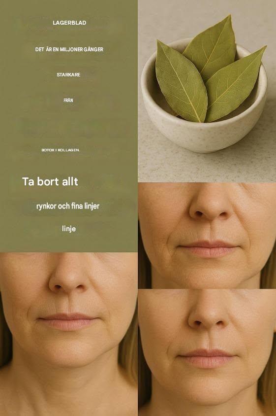 Hemgjorda hudvårdsprodukter med lagerblad