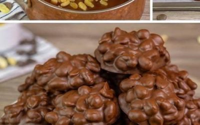 Jordnöts- och chokladmakroner