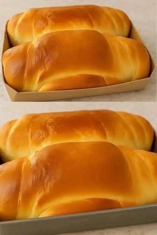 Recept på mjukt och ekonomiskt hembakat bröd (enkelt, snabbt och luftigt). Se fler instruktioner i första kommentaren.