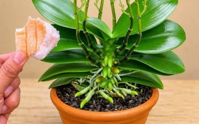 Placera en bit under en orkidé: 100 nya skott kommer att spira och växten kommer att blomma året runt!