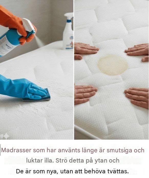 Madrasser som har använts länge är smutsiga och luktar illa. Strö den här produkten på dem så blir de som nya, utan att de behöver tvättas.