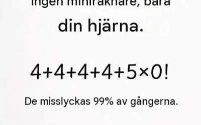 Endast de med de skarpaste ögonen kan lösa det felfritt – testa dig själv med den här beräkningen!