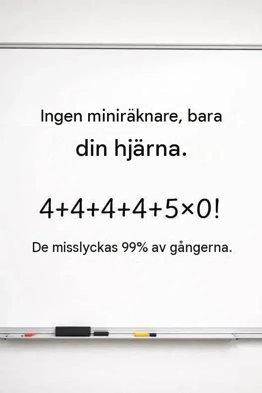 Endast de med de skarpaste ögonen kan lösa det felfritt – testa dig själv med den här beräkningen!