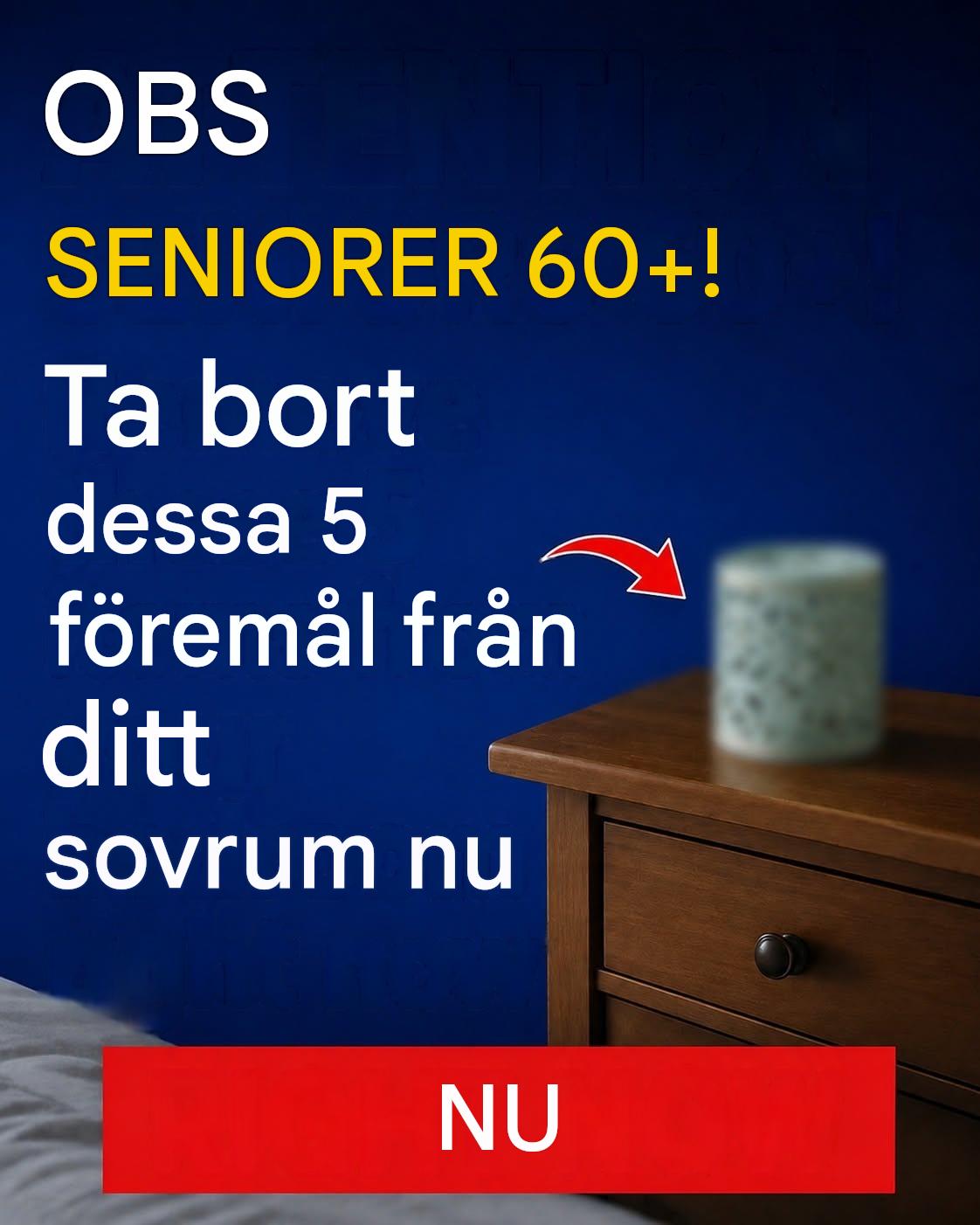 OBS ÖVER 60 ÅR! Ta bort dessa 5 föremål från ditt sovrum nu!