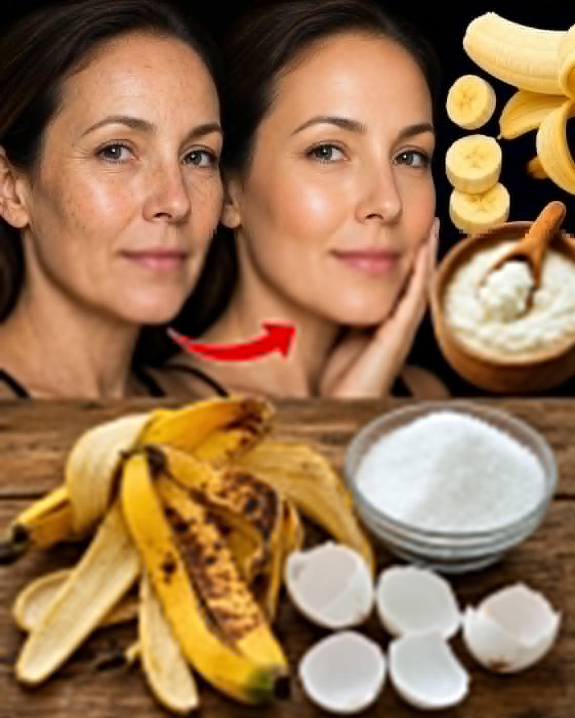 Säg adjö till rynkor naturligt med dessa bananskalmedel