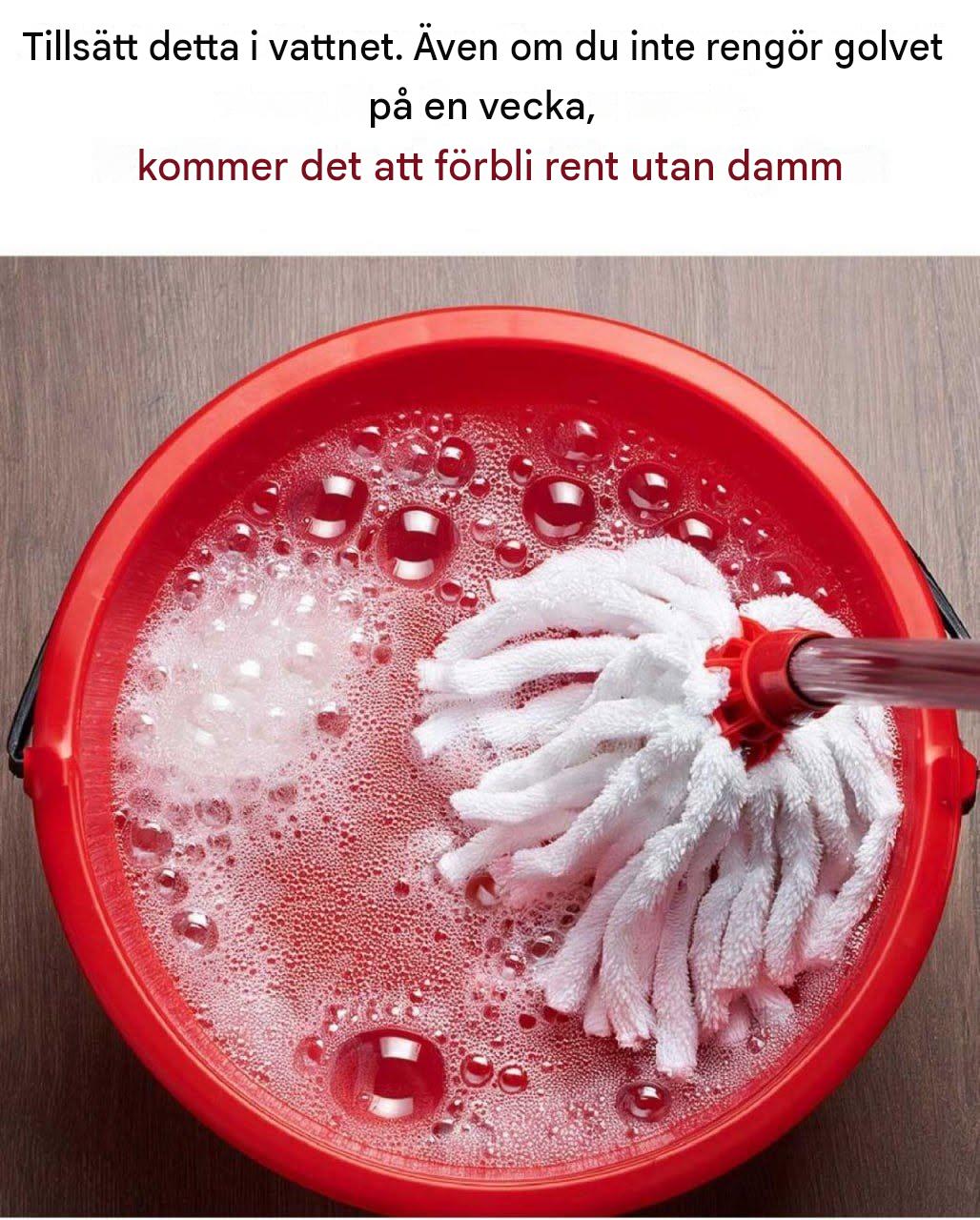 Tillsätt detta i ditt moppvatten – och håll dina golv dammfria i en vecka utan rengöring