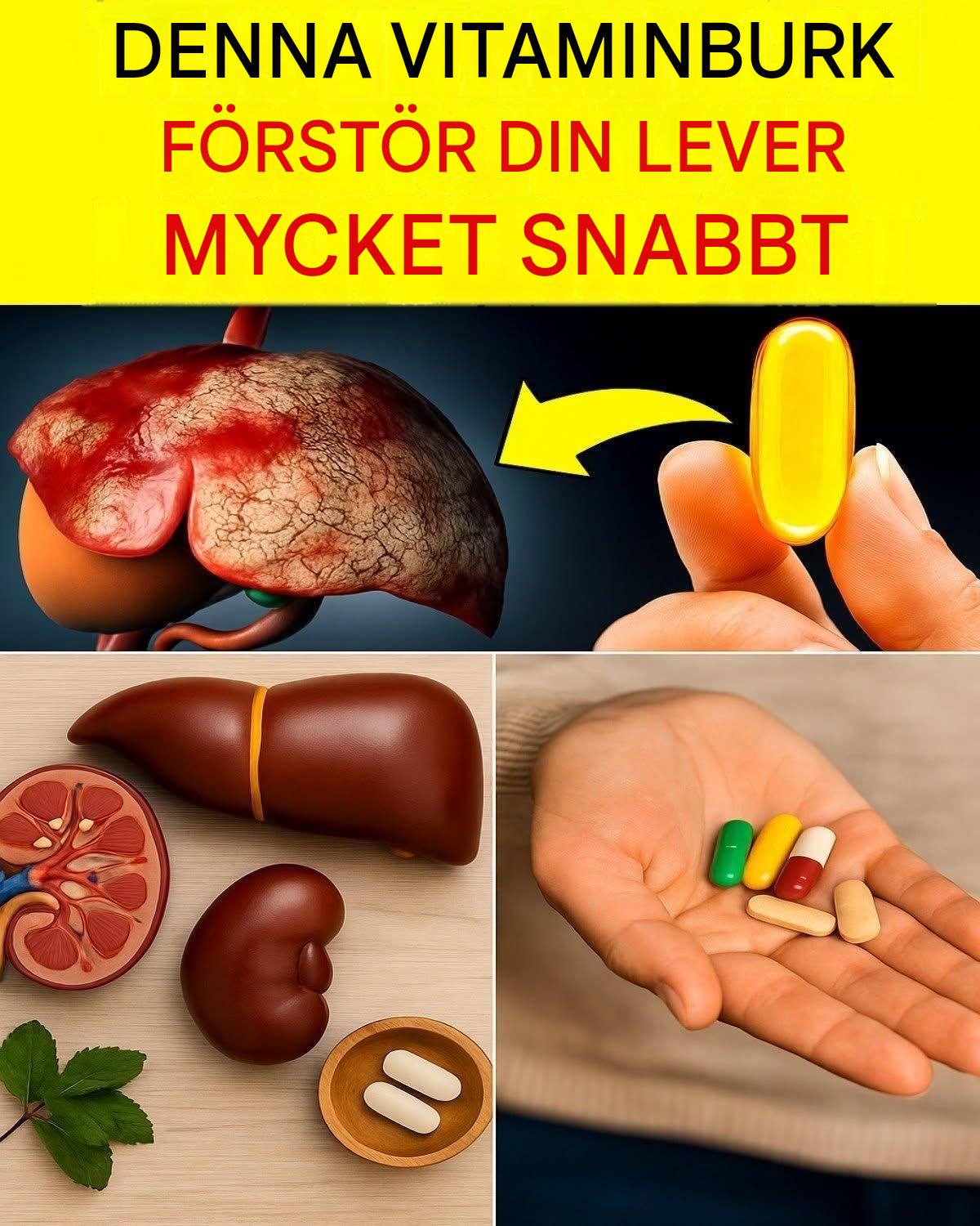 9 vitaminer och kosttillskott som kan påverka din lever och dina njurar om de används felaktigt