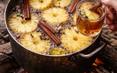 Ananas örtdryck för naturlig avgiftning och intim hälsa