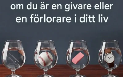 Vilket glas innehåller mer vatten: Ditt svar avslöjar om du är en givare eller en tagare