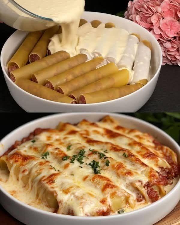 Tre ostgratäng Cannelloni