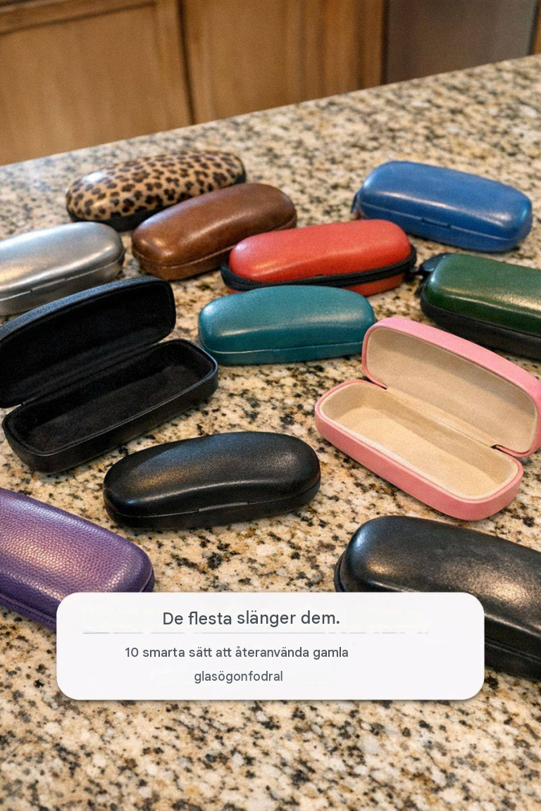 De flesta slänger dem. 10 smarta sätt att återanvända gamla glasögonfodral.