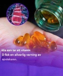 Farmaceut varnar alla som tar D-vitamin