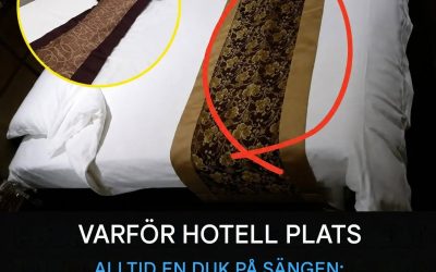 Det där mystiska tyget som ligger vid fotändan av hotellsängen: det är äntligen vad det egentligen är till för.
