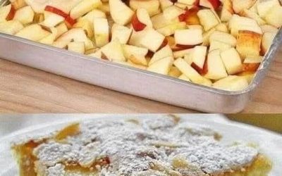 3 äpplen, 3 ägg, ett glas mjölk – och det smälter i munnen!