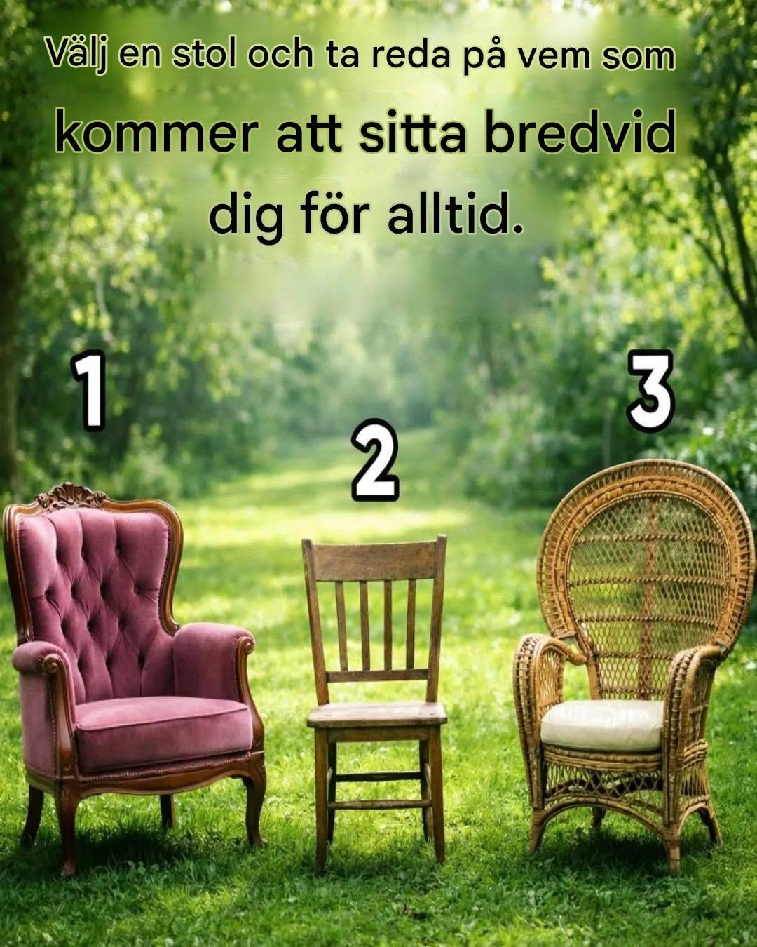 Välj en stol för att ta reda på vem som kommer att sitta bredvid dig för alltid.