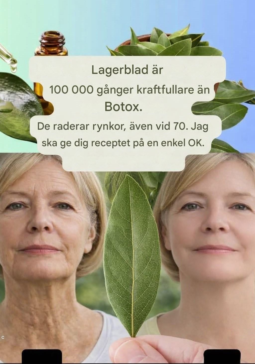 Lagern Medan Botox verkar genom att förlama ansiktsmusklerna, ger lagerblad näring åt huden på djupet och förlänger👇 💬