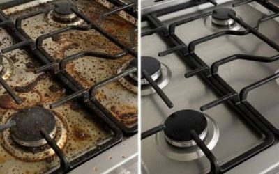Så rengör du en riktigt smutsig gasspis – steg för steg utan onödigt krångel