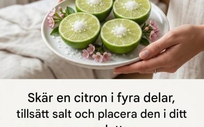 Det kraftfulla tricket med citron och salt i sovrummet: den naturliga hemligheten för att eliminera dålig lukt och fräscha upp atmosfären i huset