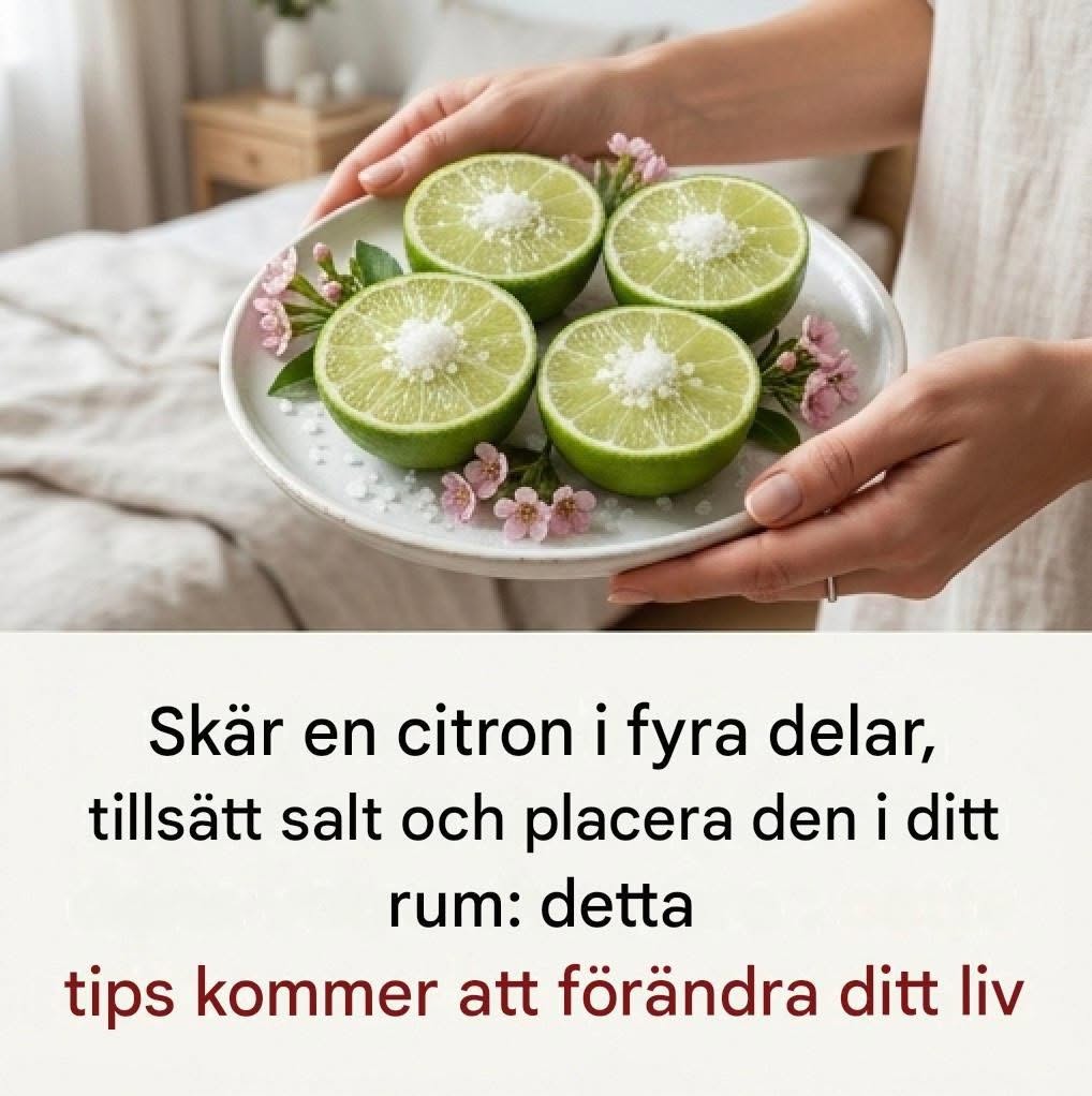 Det kraftfulla tricket med citron och salt i sovrummet: den naturliga hemligheten för att eliminera dålig lukt och fräscha upp atmosfären i huset