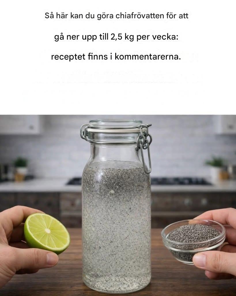 Hur man gör chiafrövatten för att gå ner upp till 5 kg i veckan?