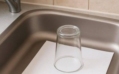 Här är anledningen till att det alltid är en bra idé att lämna ett upp-och-nervänt glas och en papperslapp i diskhon innan du åker på semester.
