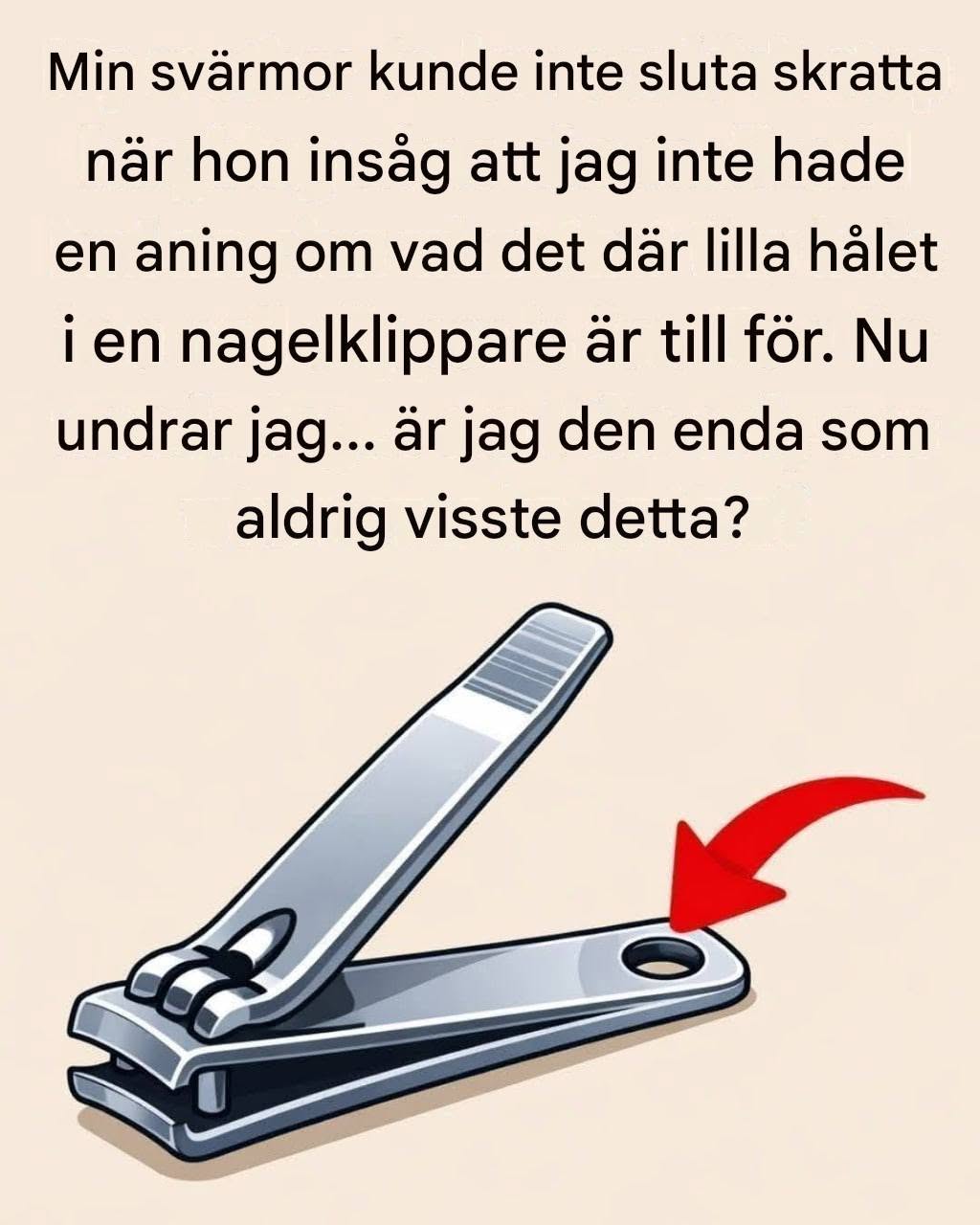 Vad är det lilla runda hålet på din nagelklippare till för? En liten detalj med ett överraskande syfte