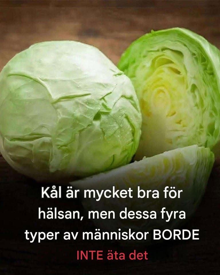 4 typer av människor som bör undvika att äta kål