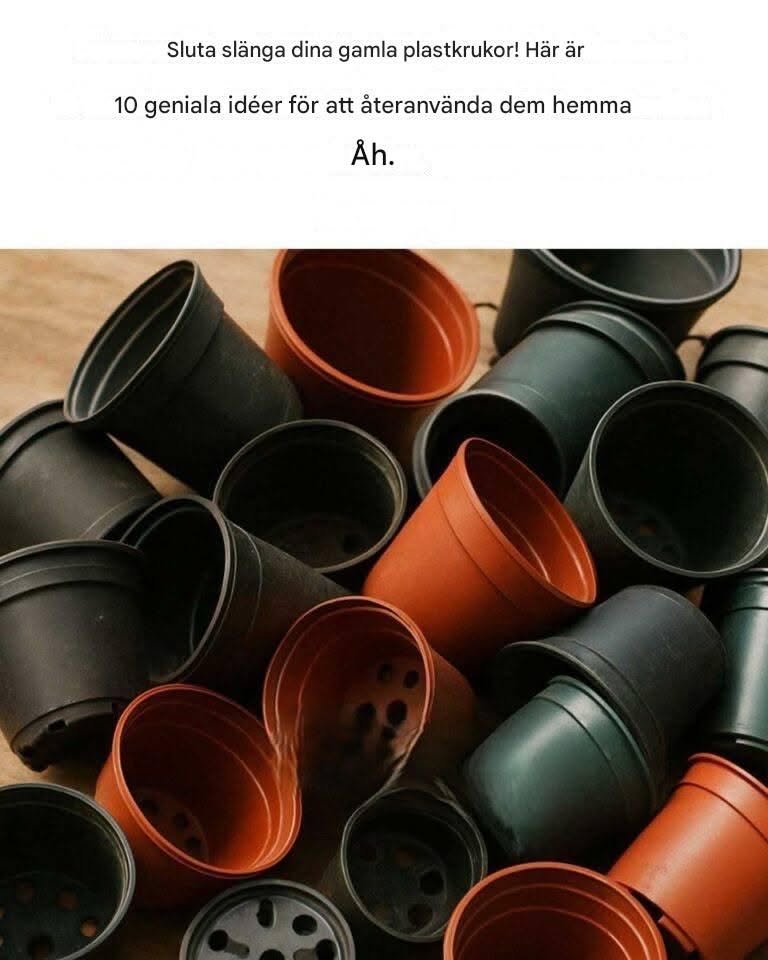 Sluta slänga dina gamla plastkrukor. Här är 10 geniala sätt att använda dem hemma.