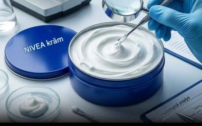 NIVEA Krämanalysator och sedan: Det är den blodiga dagen och den vita burken