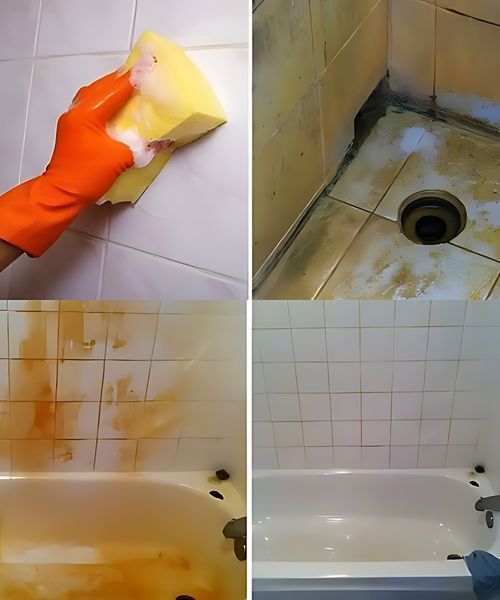 Ett bra knep för att rengöra badrumskakel från tvålskum och vattenstenar.