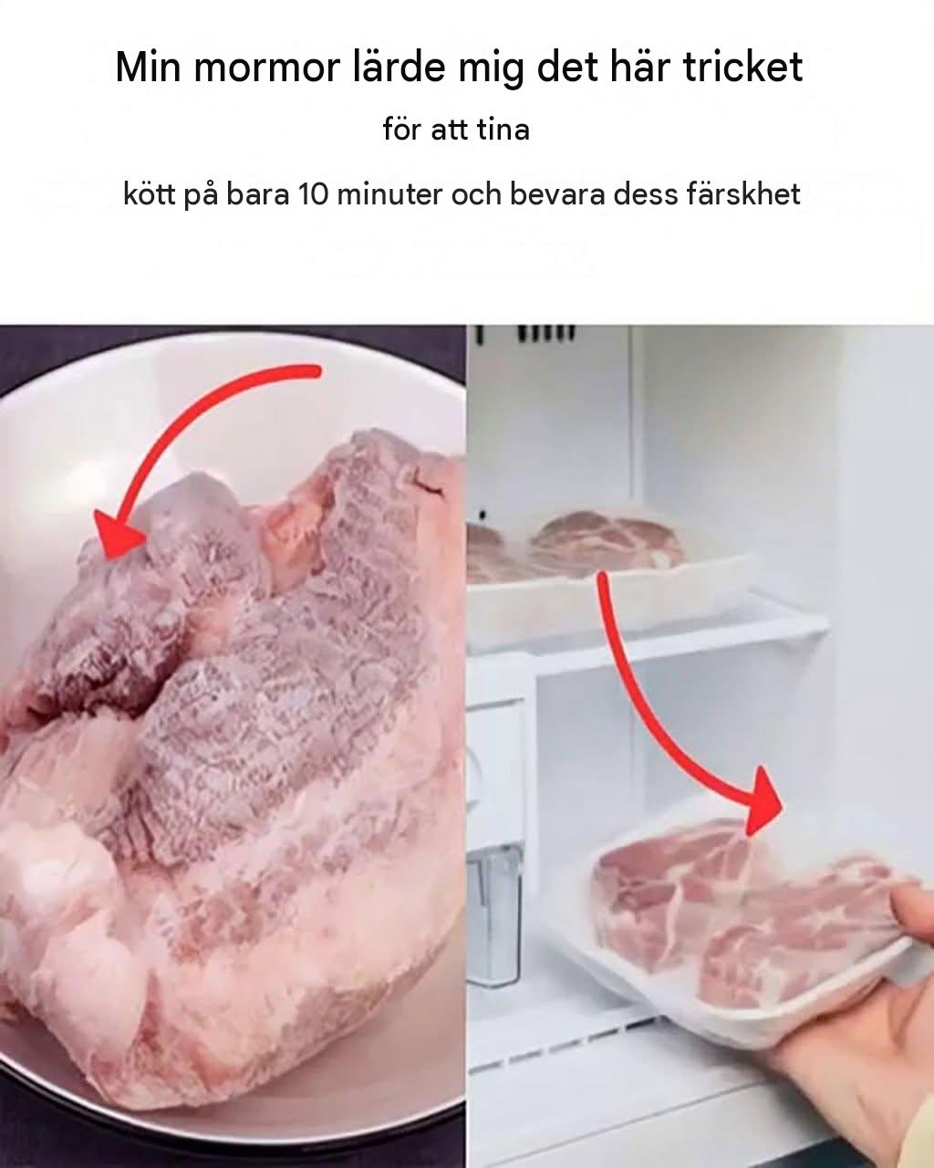 3 snabba tips för att tina kött perfekt på rekordtid
