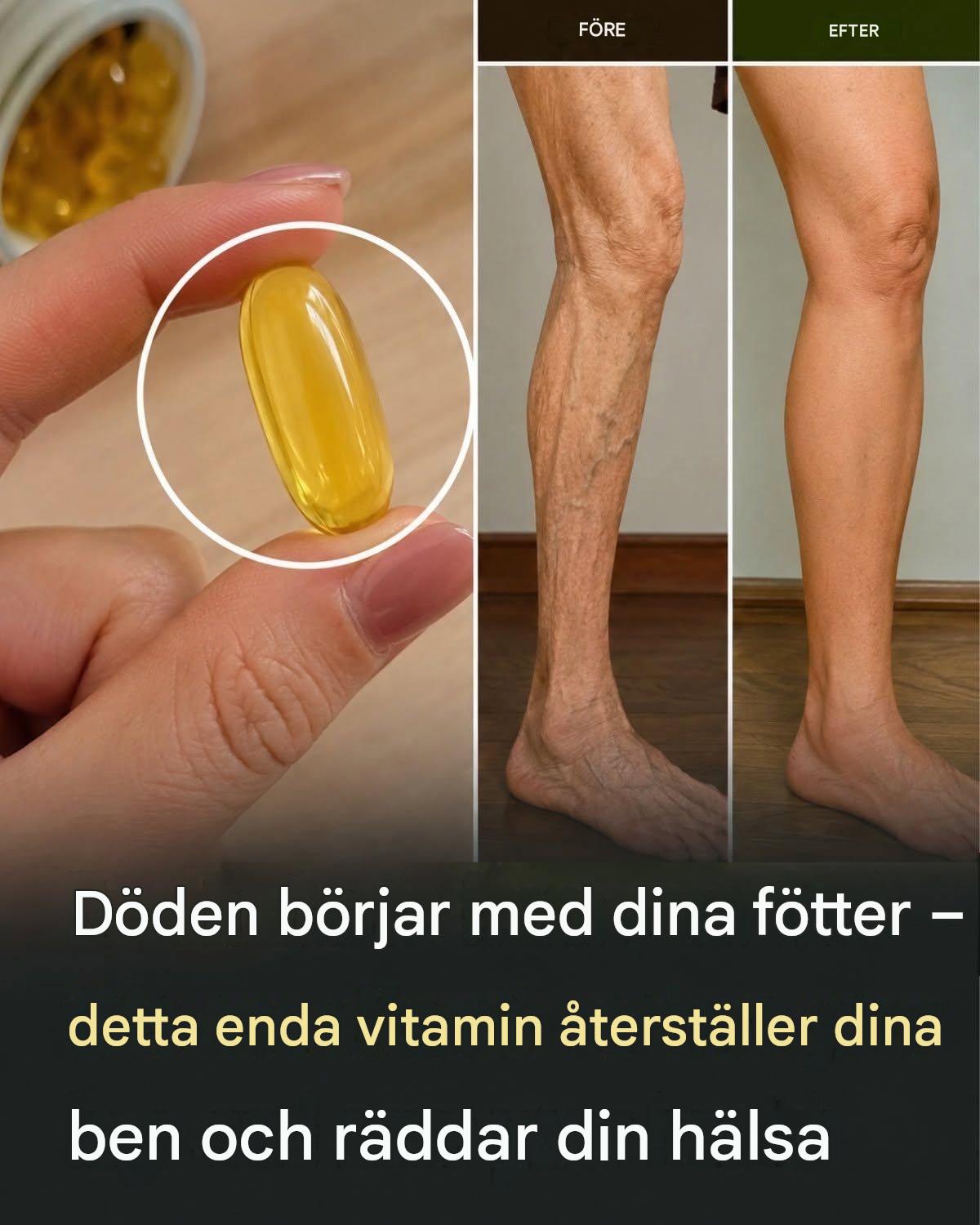 Det bästa vitaminet för dina ben: Vilka döda fötter och tunga vader saknas