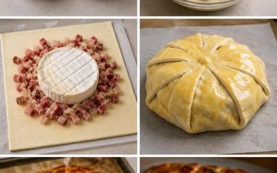 Gourmetsmördeg med camembert och bacon: ett smältande och utsökt recept