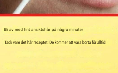 Detta naturliga recept gör att du permanent kan bli av med ansiktshår.