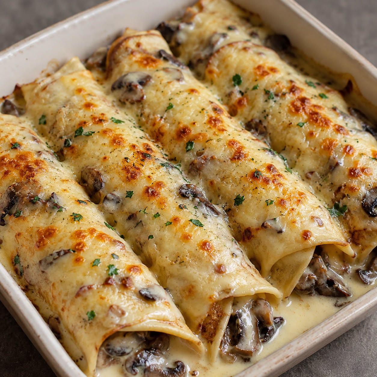 Gratängcrêpes i skogsstil