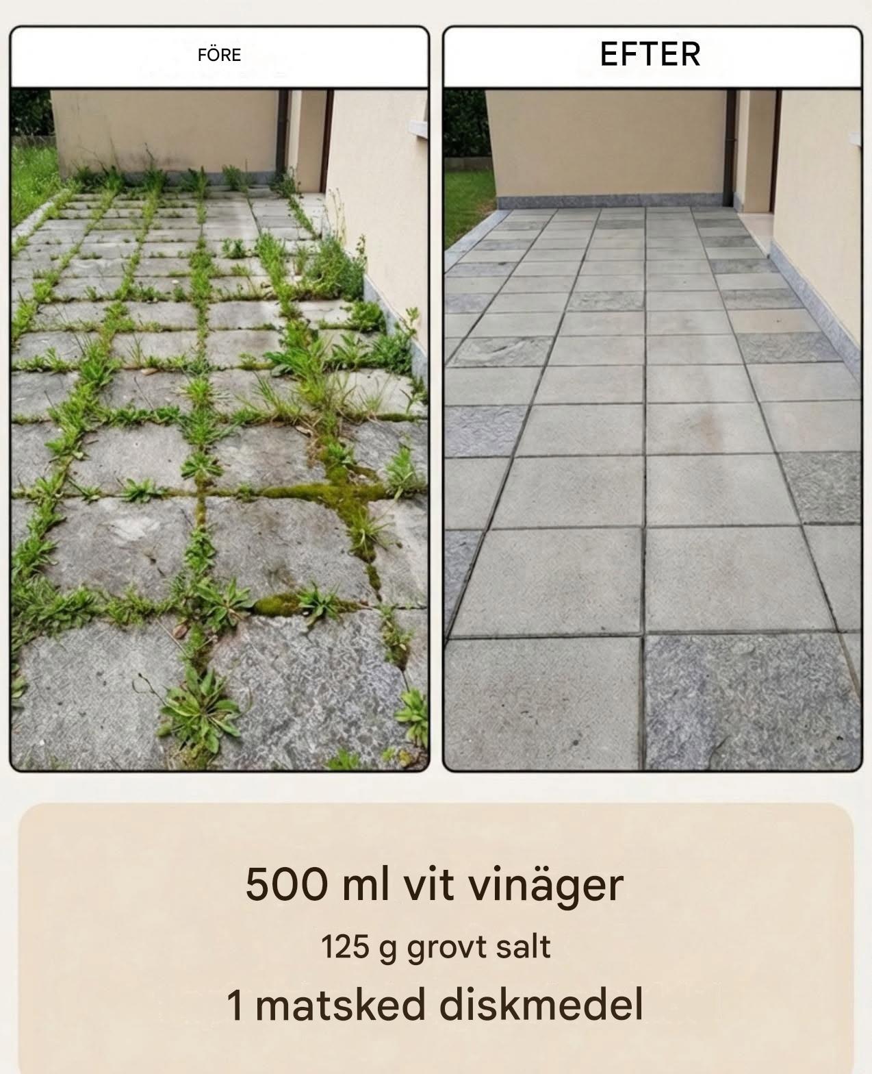Hemgjord naturlig ogräsmedel
