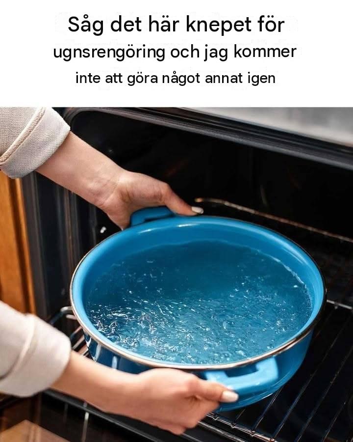 Såg det här knepet för ugnsrengöring och jag tänker inte göra något annat igen