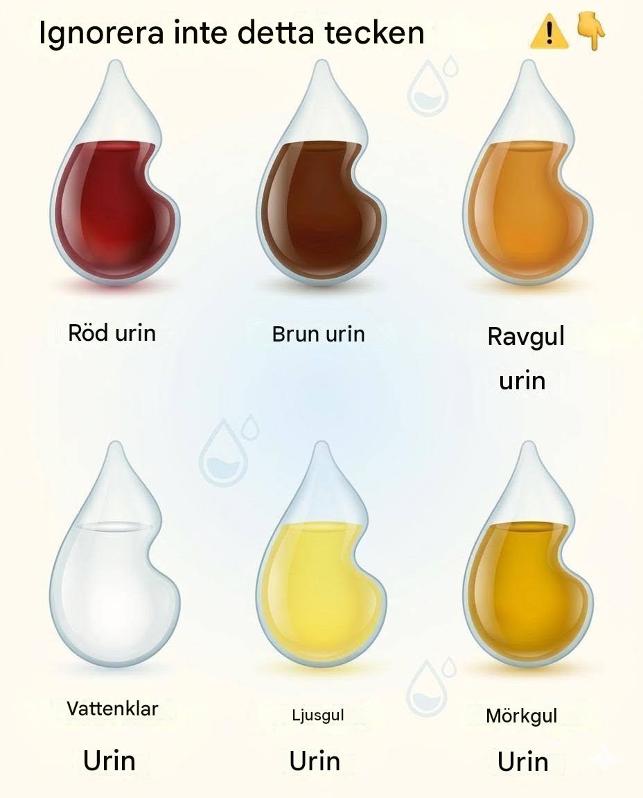 Vad säger färgen på din urin om din hälsa?