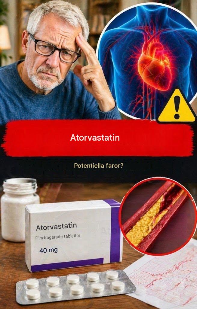 15 mindre kända biverkningar av atorvastatin som du bör vara medveten om