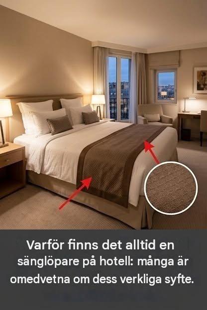 Varför finns det alltid ett lakan på sängen på hotell? Många vet inte vad det är till för.