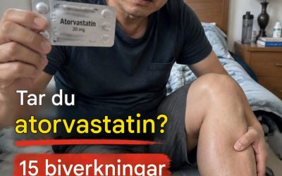 Tar du atorvastatin? Kan dessa 15 subtila biverkningar påverka dig?