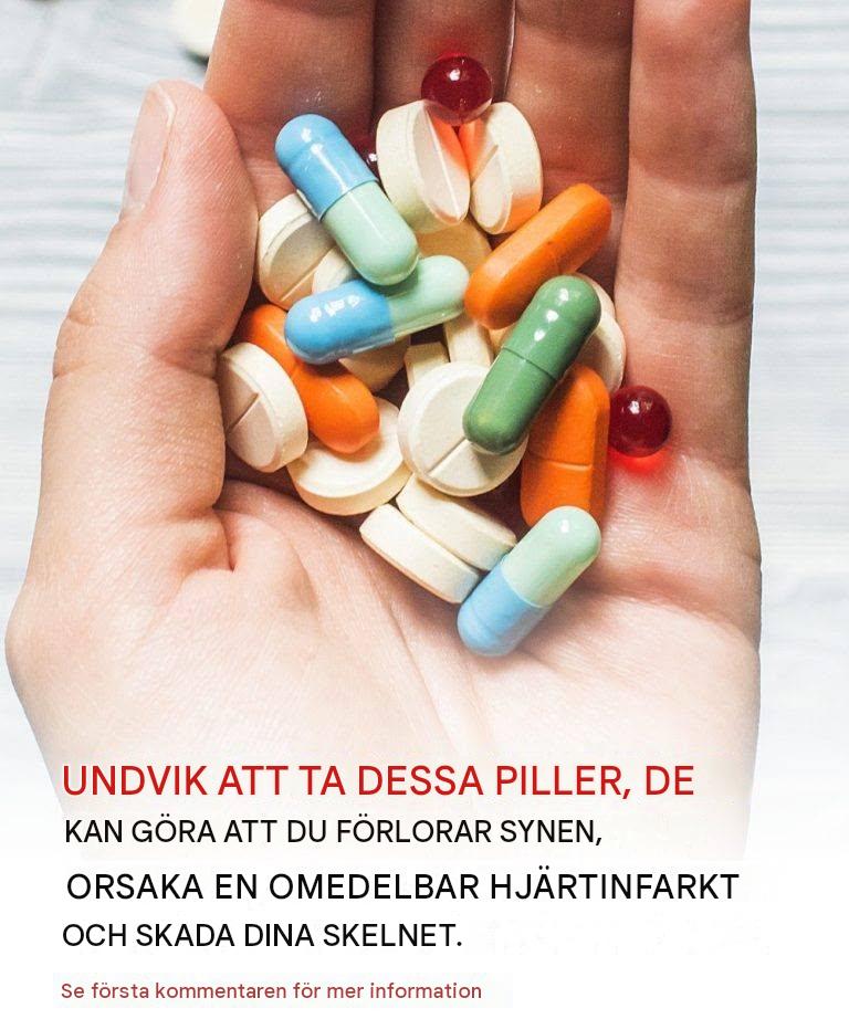 VARNING! DESSA PILLER KAN ORSAKA TROMBAR, KLOTPROPPAR OCH HJÄRTINFAKT