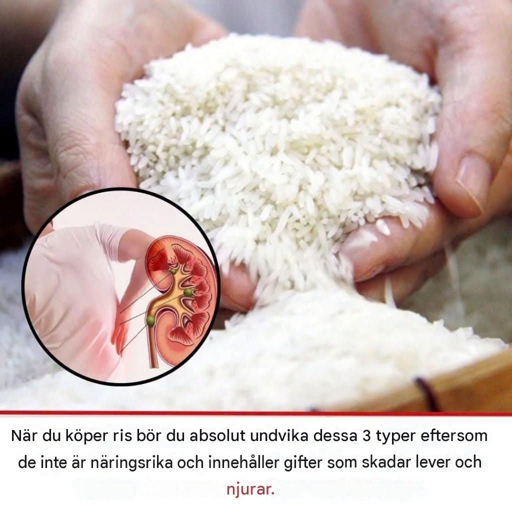 3 typer av ris du bör undvika