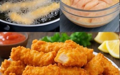 Recept på krispiga kycklingstrimlor…