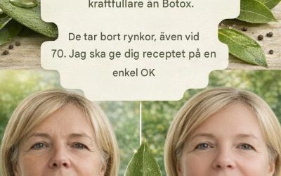 Lagerblad är 100 000 gånger starkare än Botox. De tar bort rynkor, även vid 70 års ålder. Lämna ett “OK” för att se receptet i den första kommentaren.