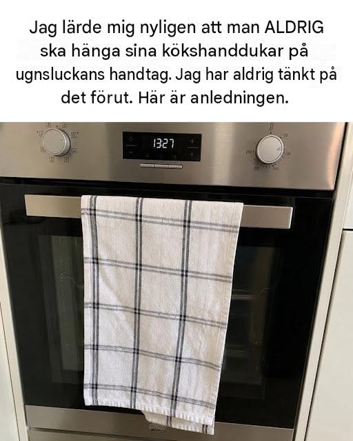 Den dolda risken i köket: Varför det kan vara riskabelt att hänga en kökshandduk på ugnsluckan (och säkrare sätt att organisera ditt kök)